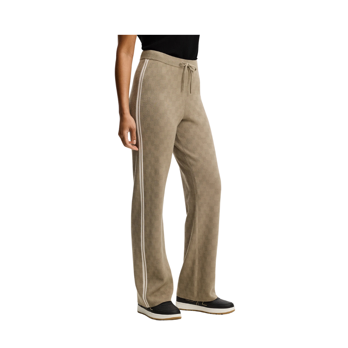 Kera Knitted Jacquard Pant - Brindle