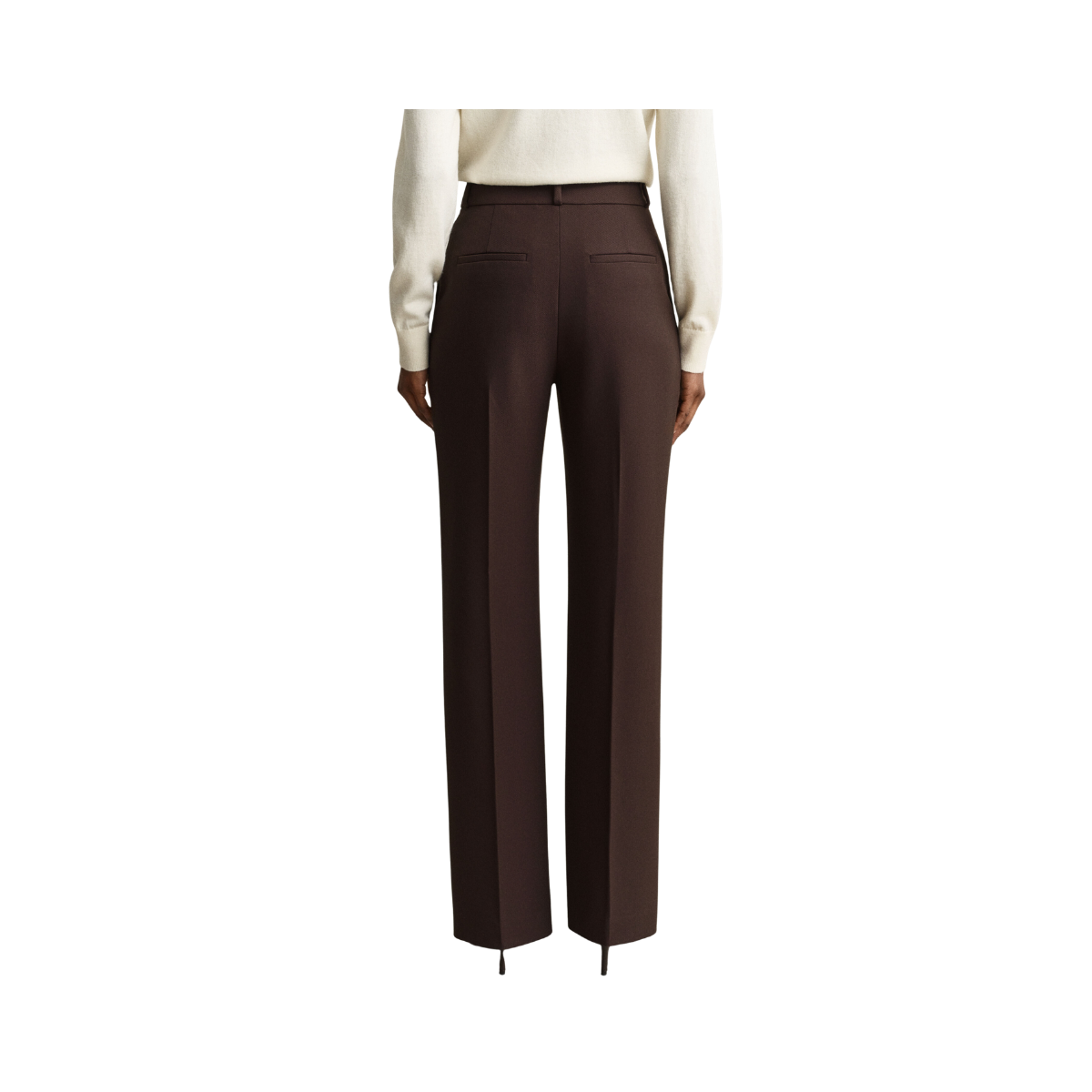 Slim Flare Nautical Pants - Deep Brown