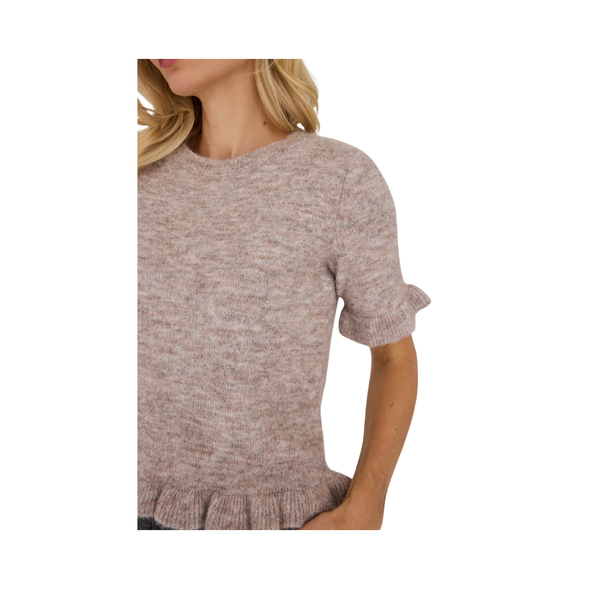 Landy Knit Blouse - Sand