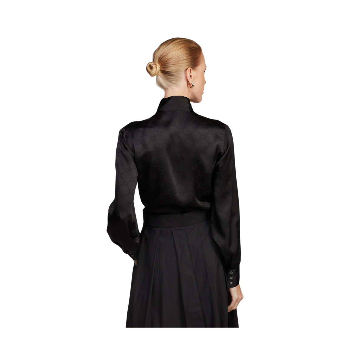 Selma Blouse - Black Pattern