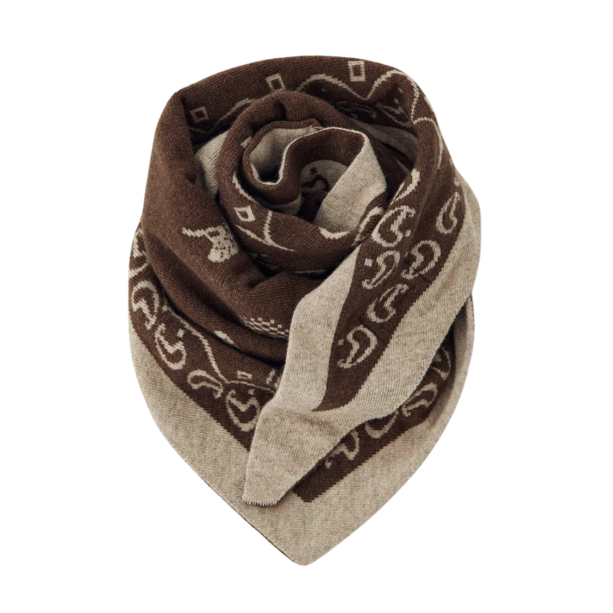 N-Neomi Scarf - Sand Brown Mix
