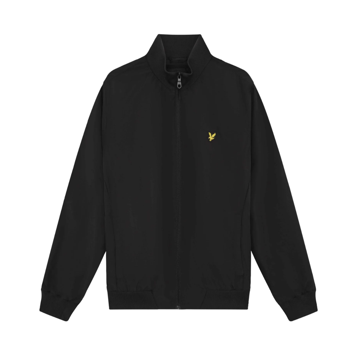 Funnel Neck Shell Jacket - Jet Black