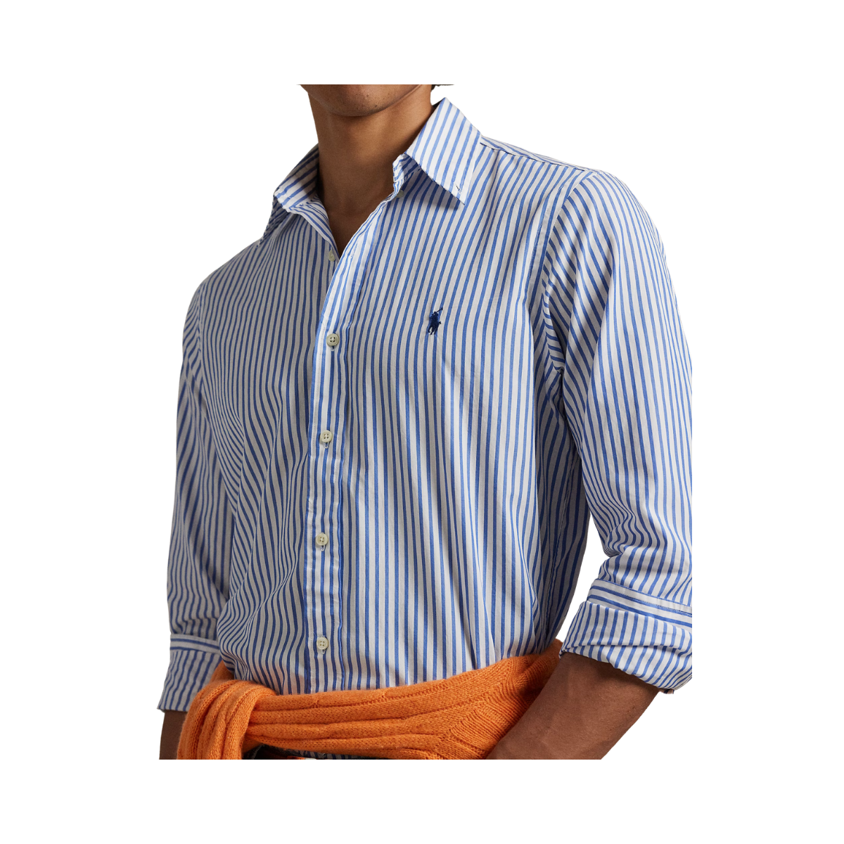 Woven Sport Shirt - White Blue