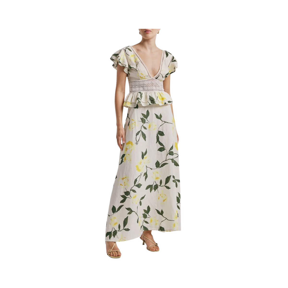 Linen Maxi Skirt - Sunlight