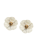 Flower Small Earrings - Soft Yellow