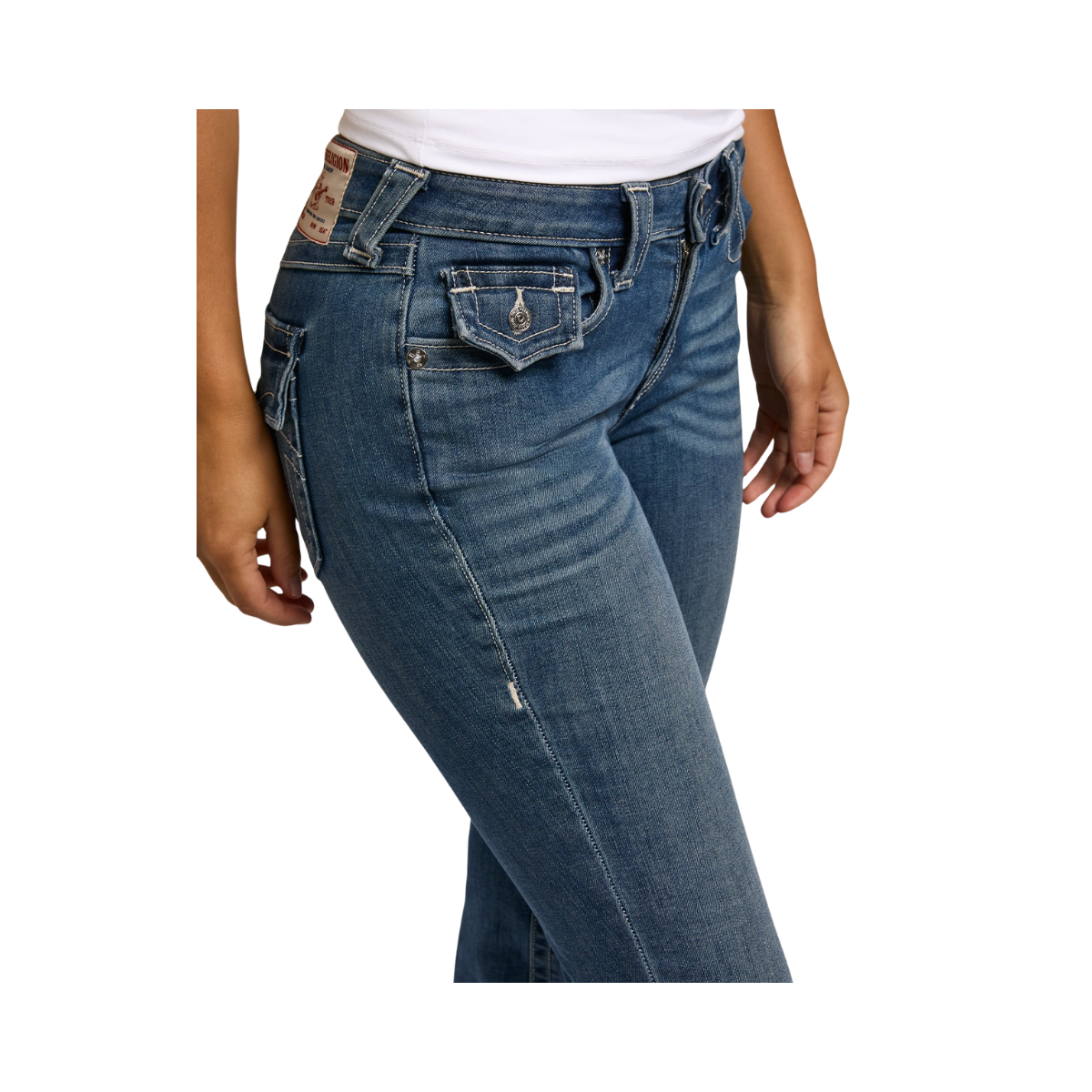 Becca Mid Rise Bootcut Flap - IOFM Arabella