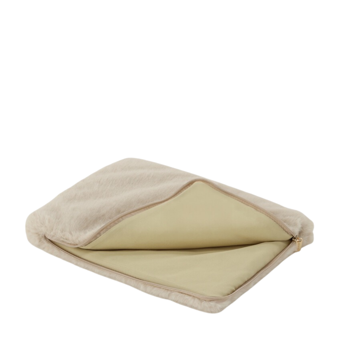 Laptop Sleeve Fur Beige - Beige