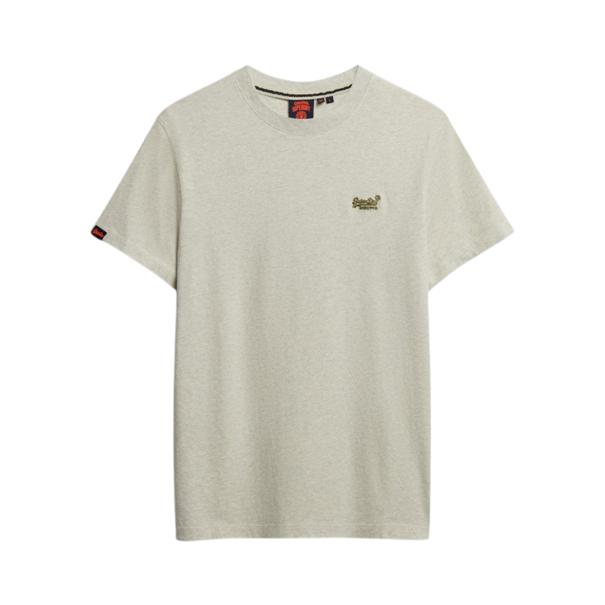 Essential Logo EMB Tee - I1H Straw Grey Marl