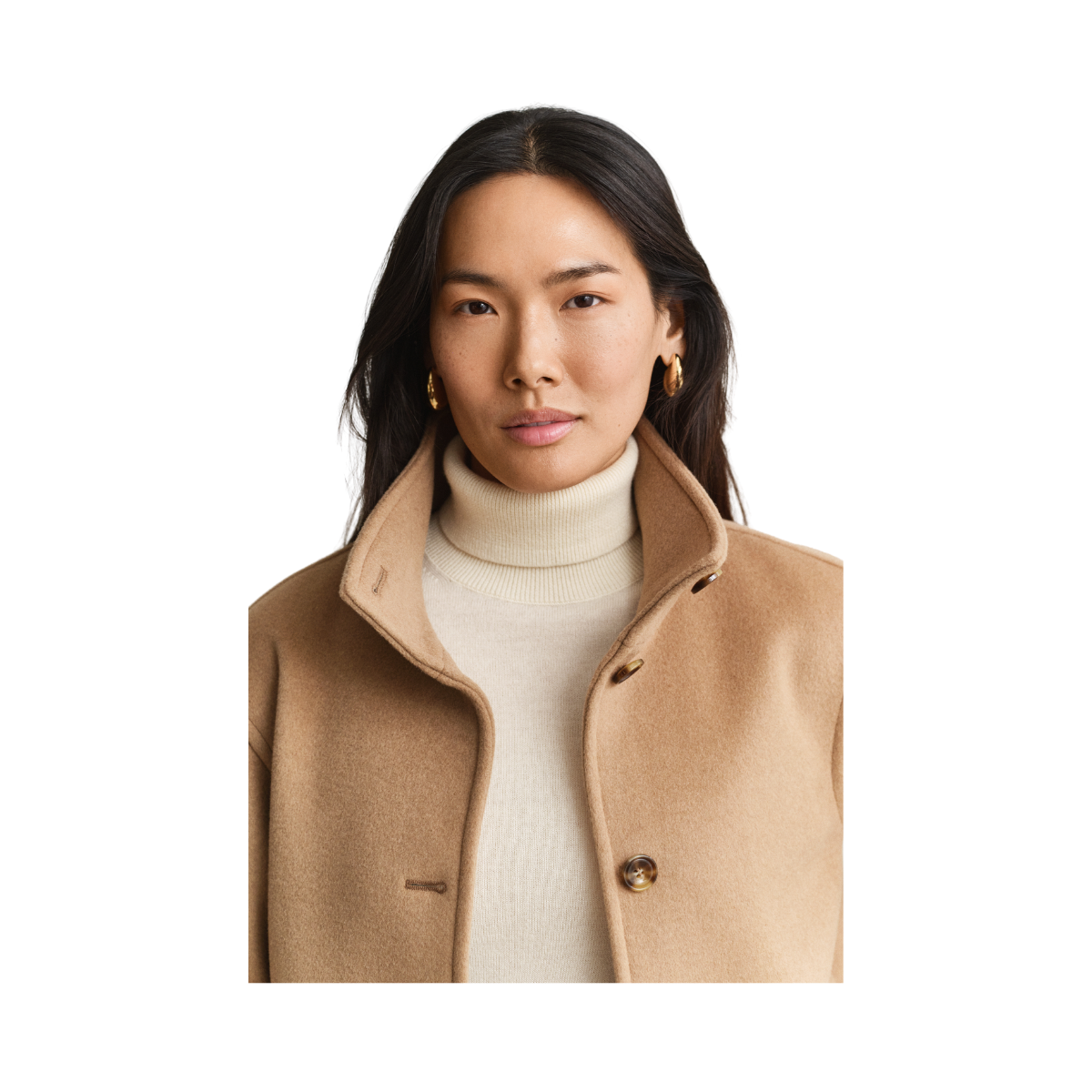 Wool Blend Jacket - Warm Khaki