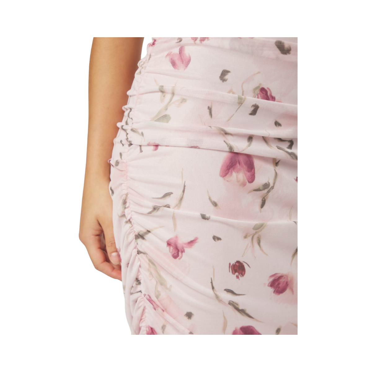 Corilina Artist Mesh Dress - Light Pink