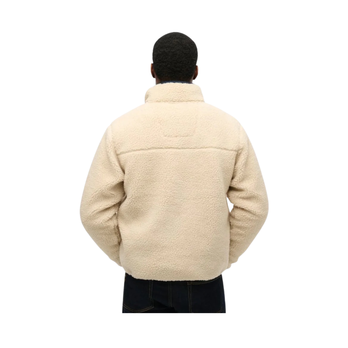Vintage Retro Full Zip Fleece - 1LG Oatmeal Beige