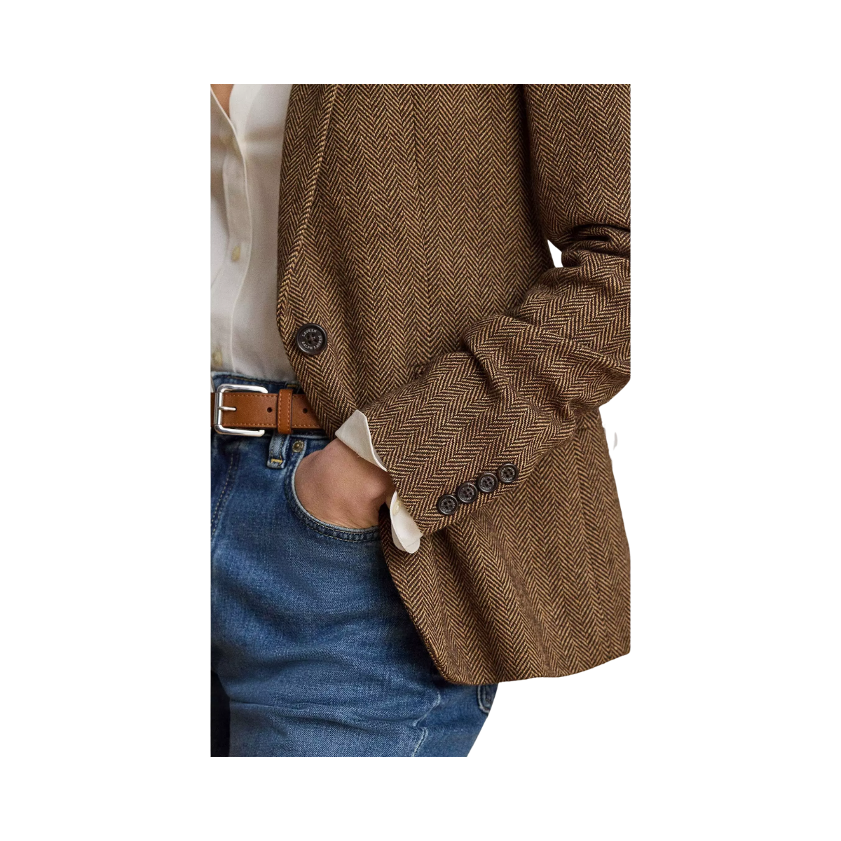 Woven Blazer/Sport Coat - Brown