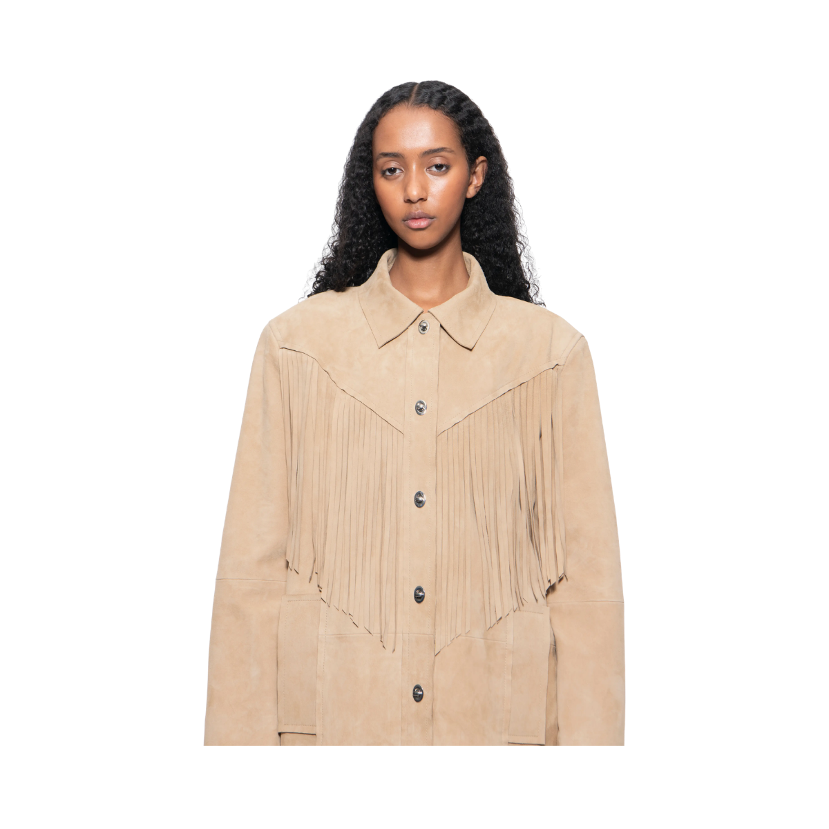 Estee Fringe Jacket - Sands
