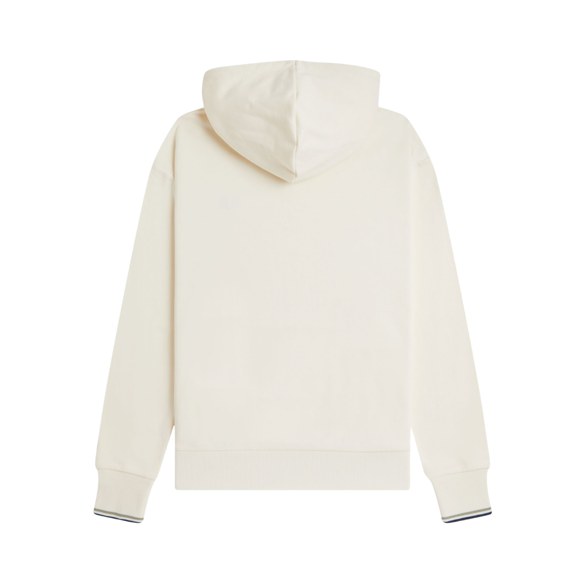 Tipped Hooded Sweatshirt - Ecru