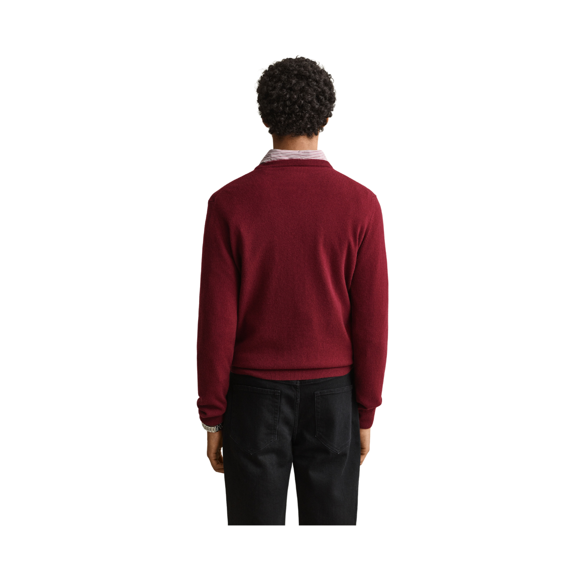 Superfine Lambswool C-Neck - Plumped Red