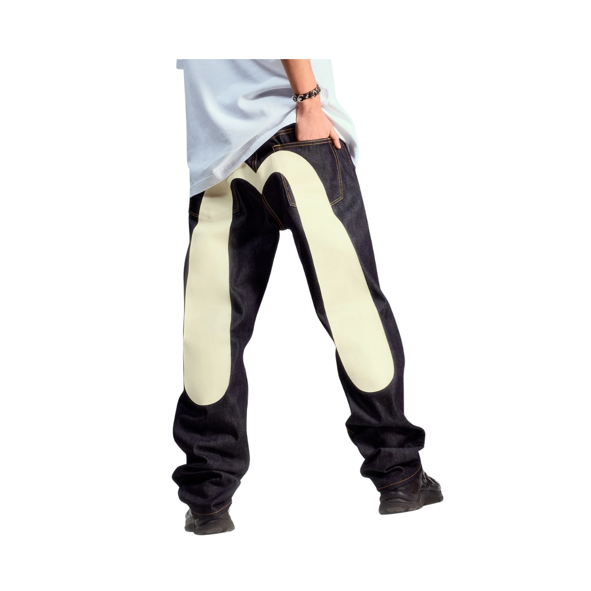 2000 Daicock Printed Jeans - RAW INDIGO