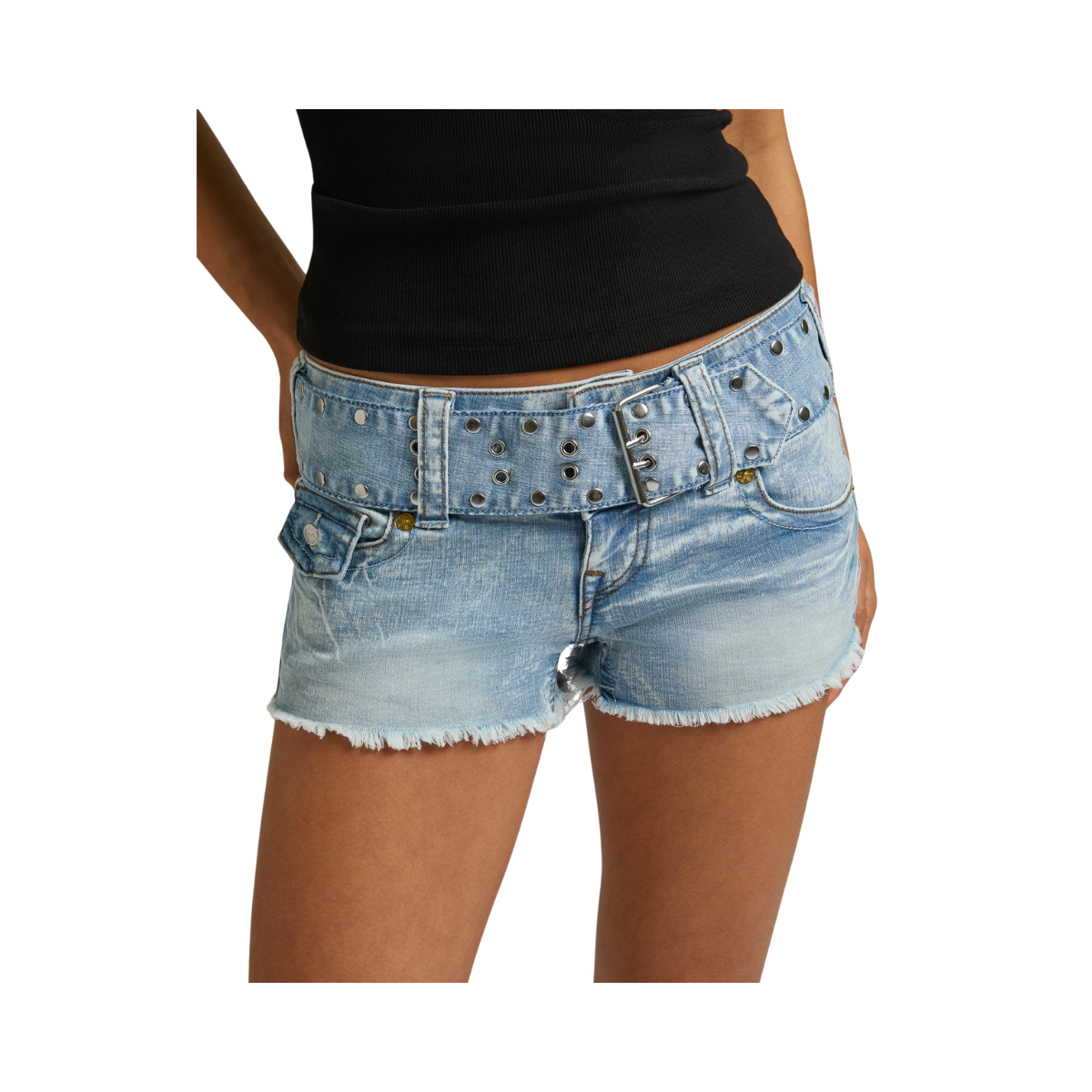 Wide Belt Joey Low Rise Short Flap - JLFL Freckle Wave