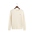 Cotton Cable C-Neck - Cream