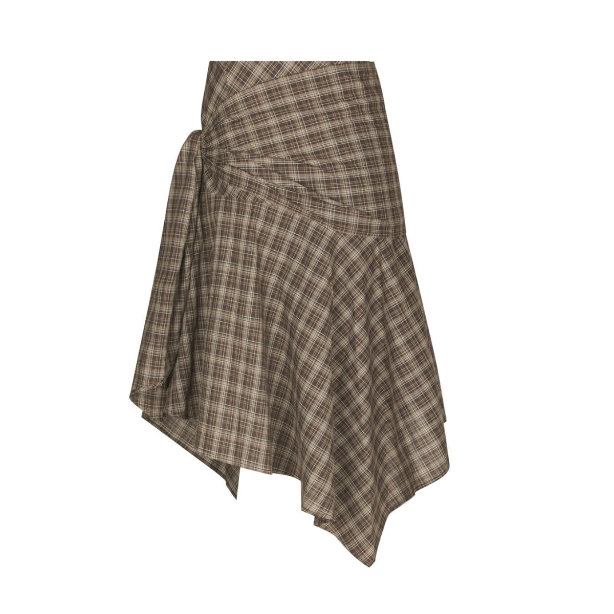 Sabella Check Skirt - Brown Check