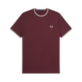 Twin Tipped T-Shirt - Oxblood/Ecru