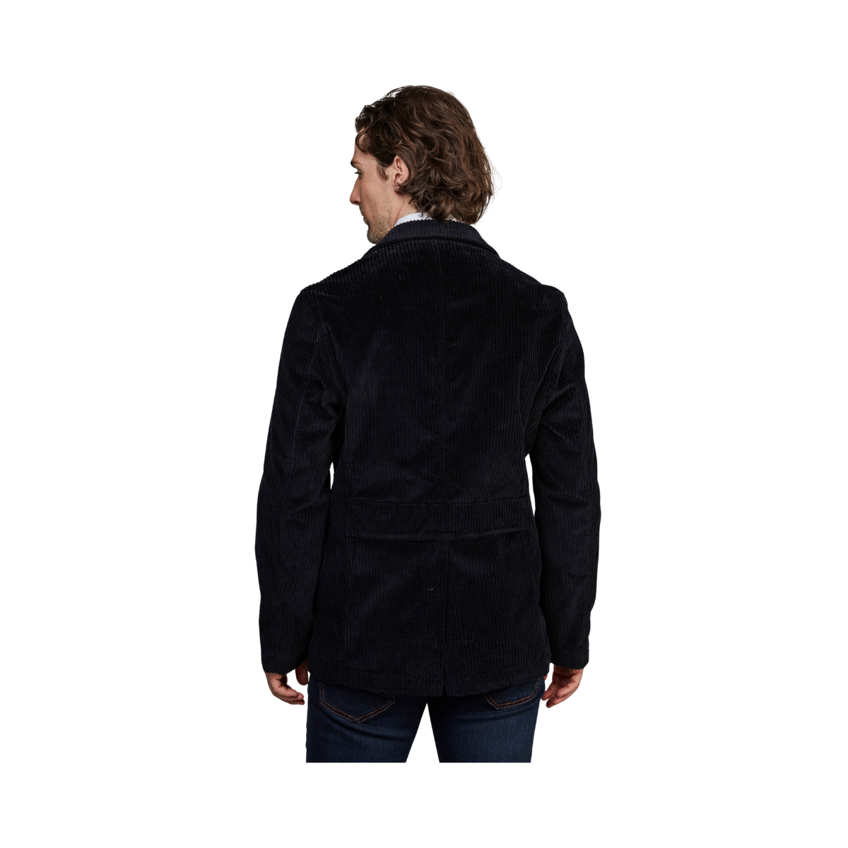 Corduroy Safari Jacket - Navy
