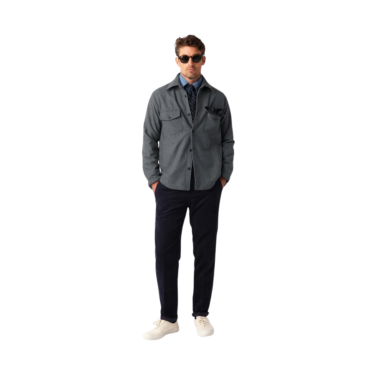 Woven Overshirt - Antracite
