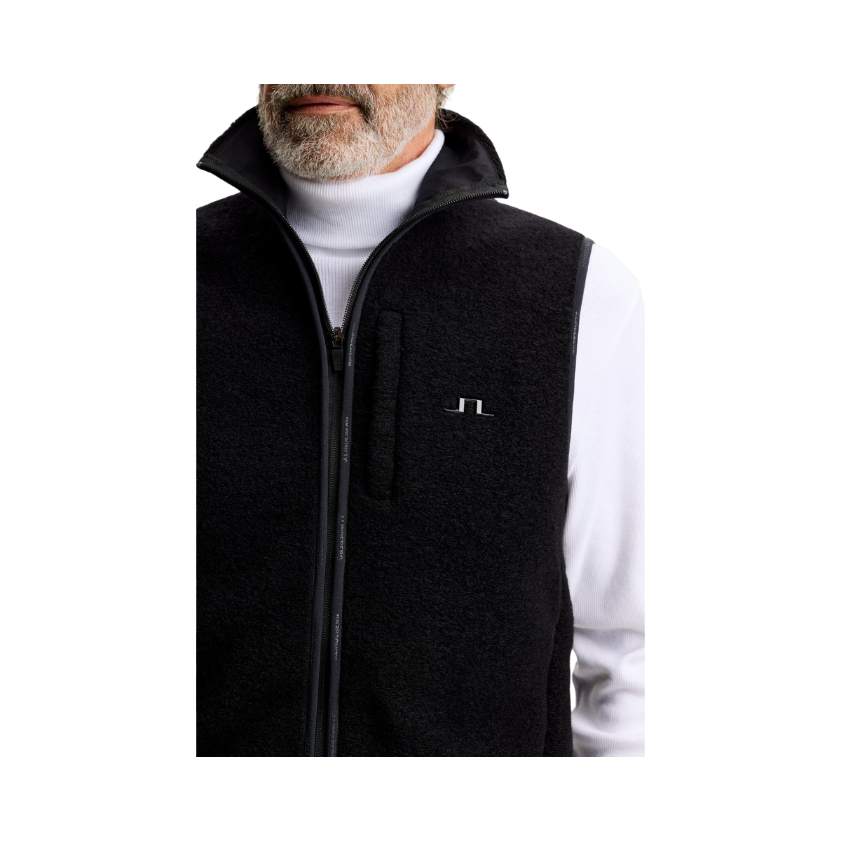 Duncan Wool Fleece Vest - Black