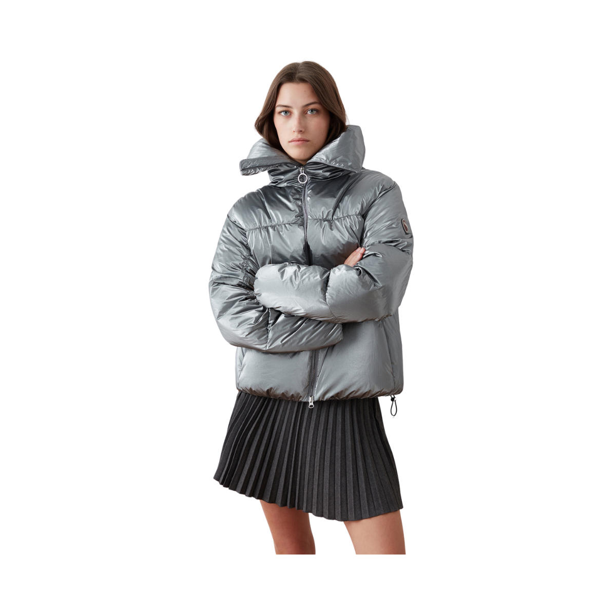 LADIES DOWN JACKET - Silver