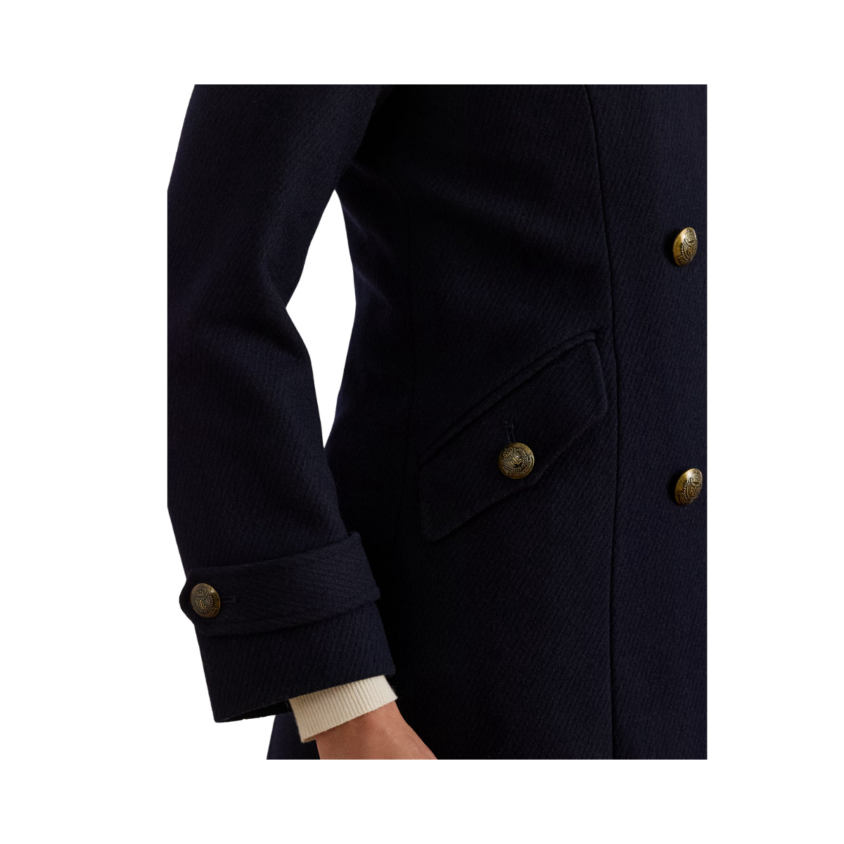 Twill DB 45 Lined-Coat - Regal Navy