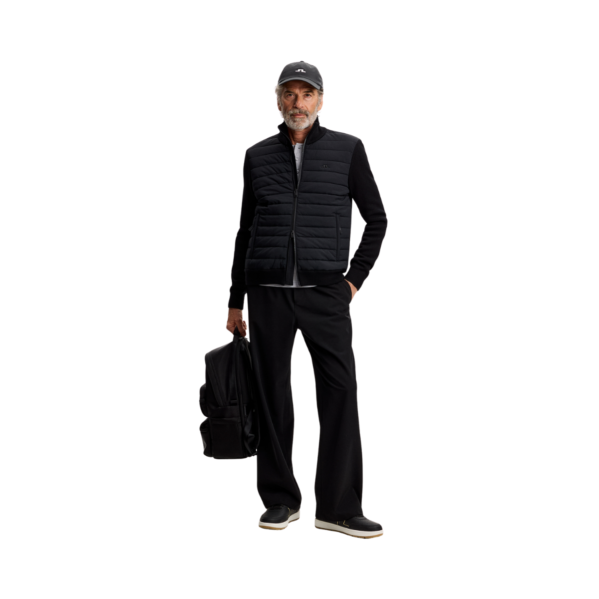 BOEN KNIT HYBRID JACKET - Black