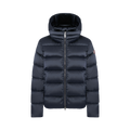 Ladies Down Jacket with Detachable Hood - 68 Navy Blue