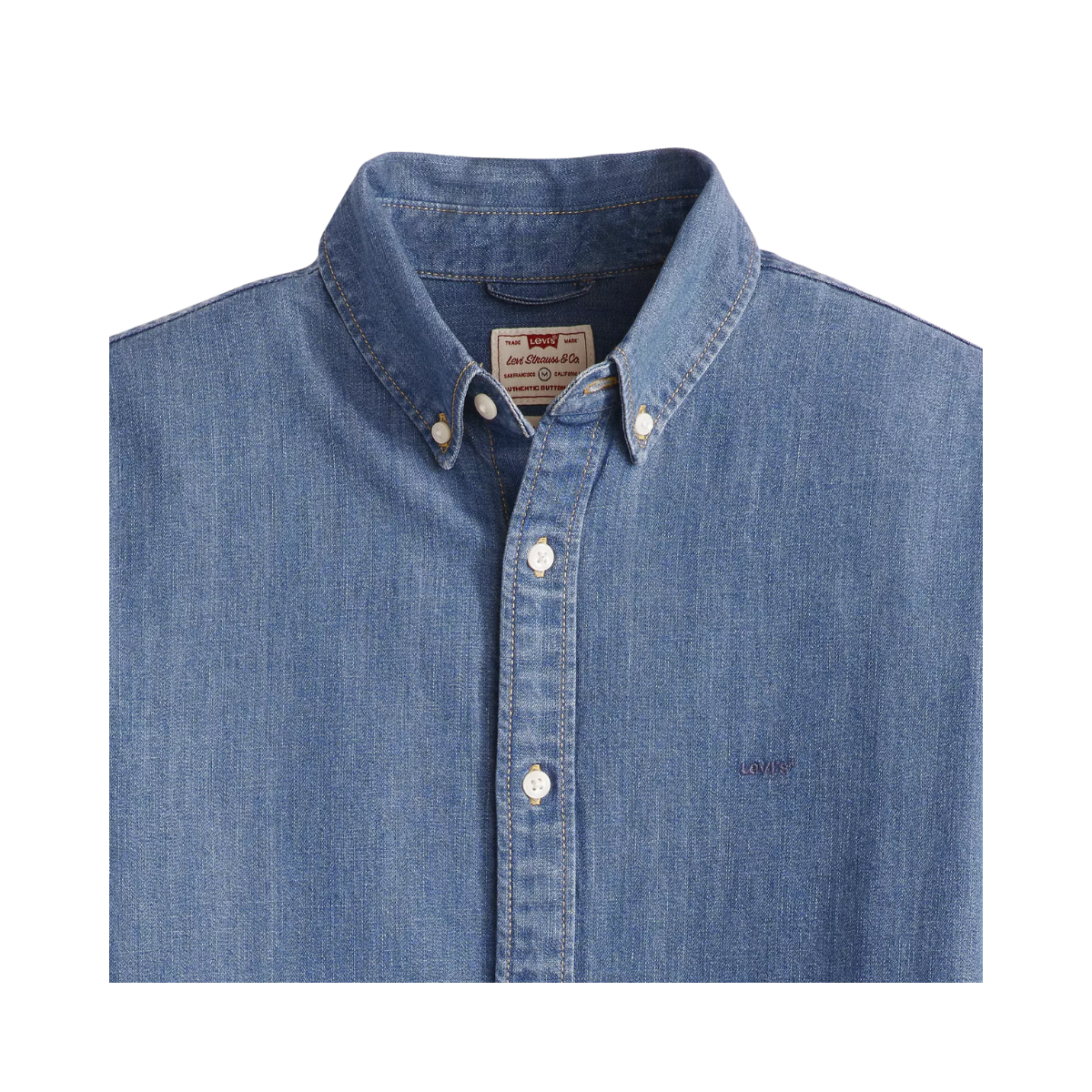 Authentic Button Down Shirt - Woodrow Mid Wash