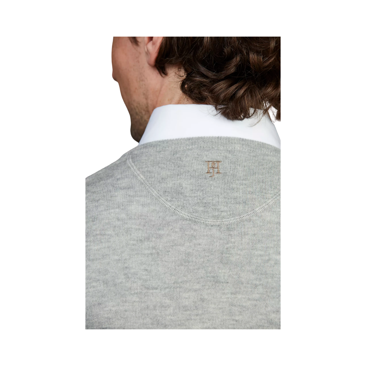 Geelong Knitted Sweater - Light Grey