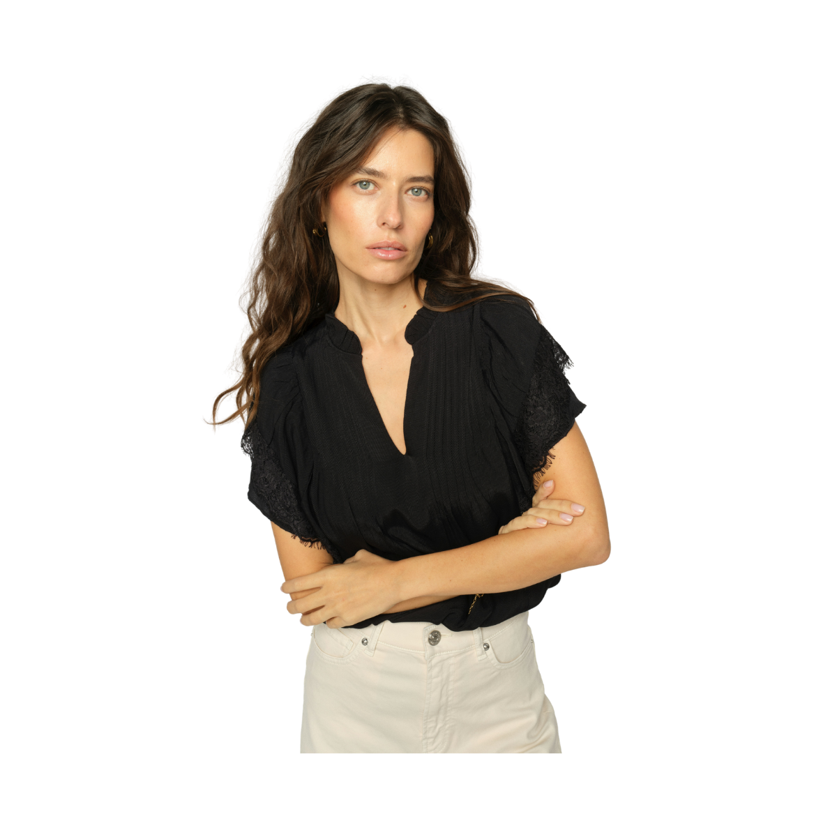 MMWea Flowish Blouse - Black