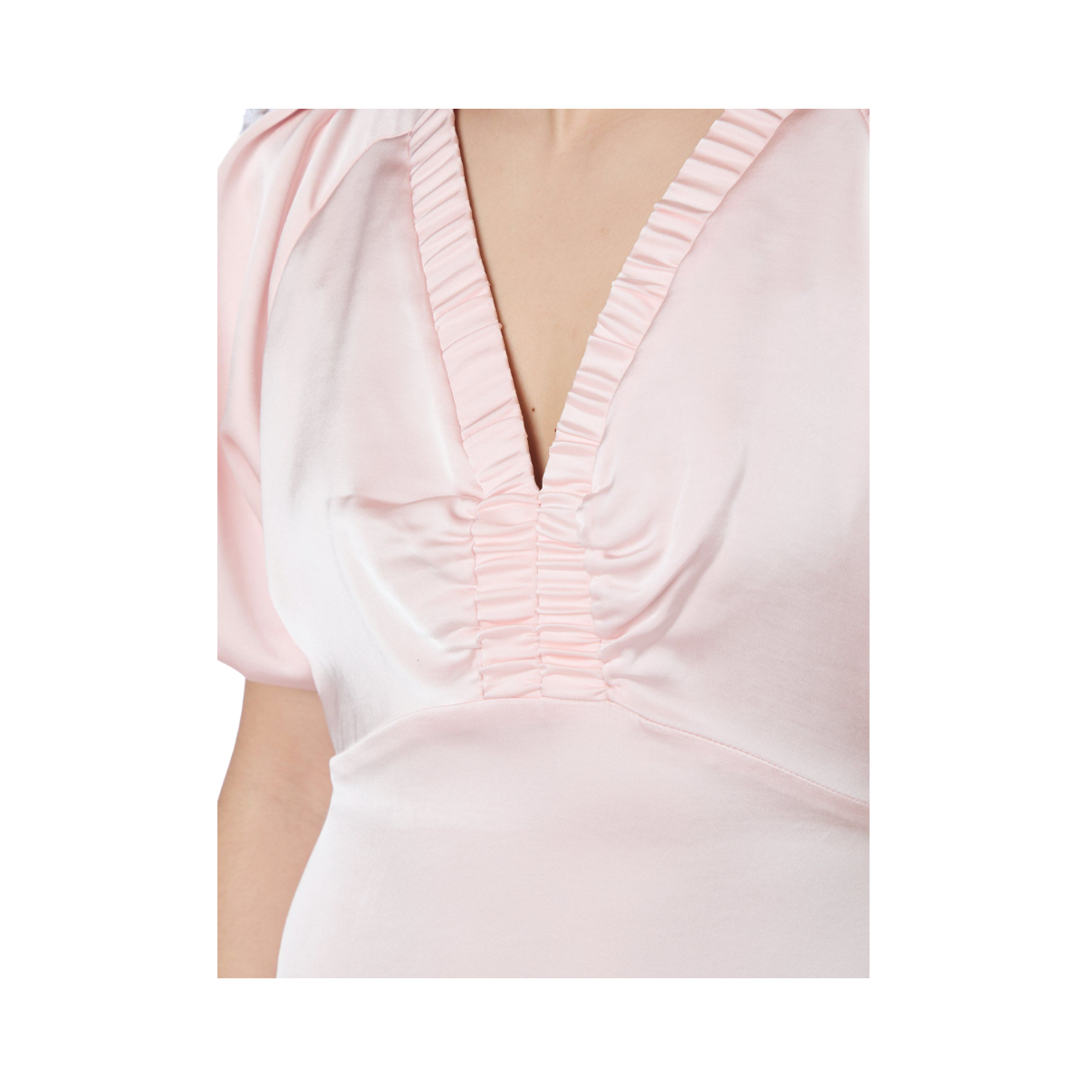 Illana Heavy Sateen Dress - Light Pink