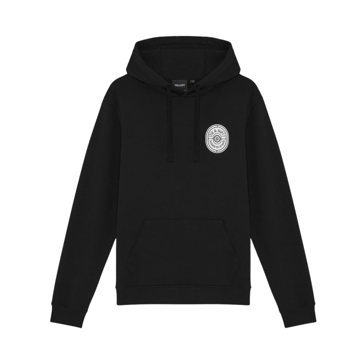 Borders Label Graphic Hoodie - Jet Black