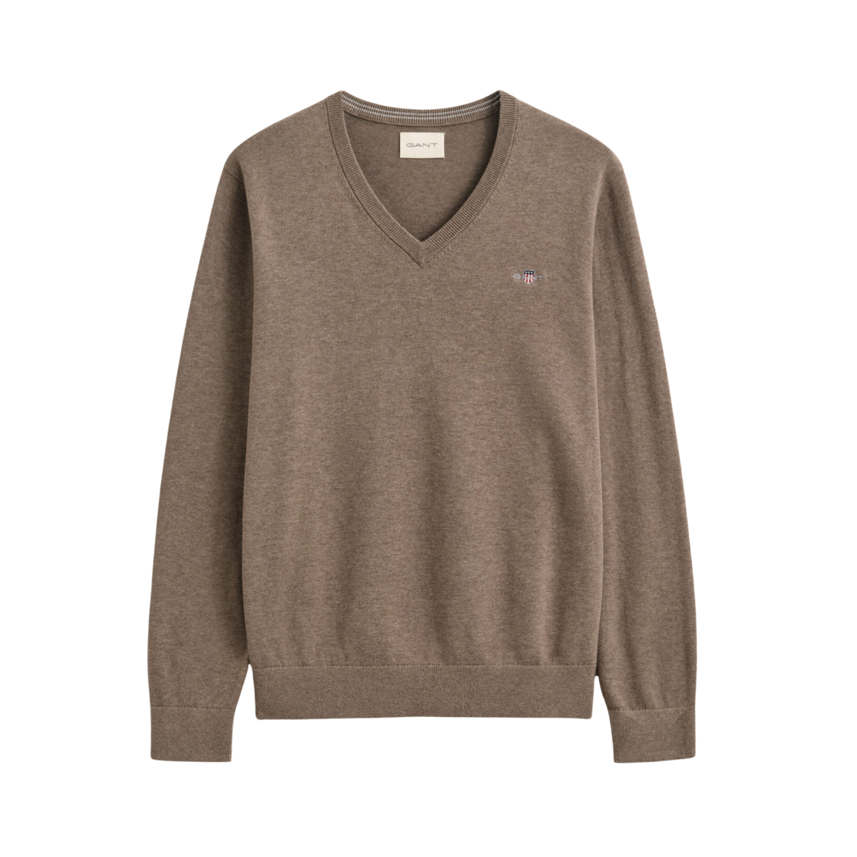 Cotton Sweater - Dark Hazelnut Melange