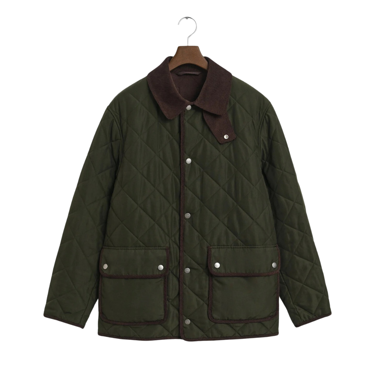 Quilted Fleece Jacket - 368 Dark Moss Green