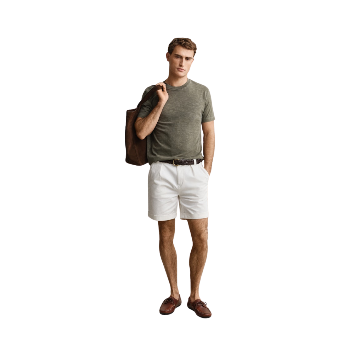 Washed Slub Tshirt - Dry Herb Green