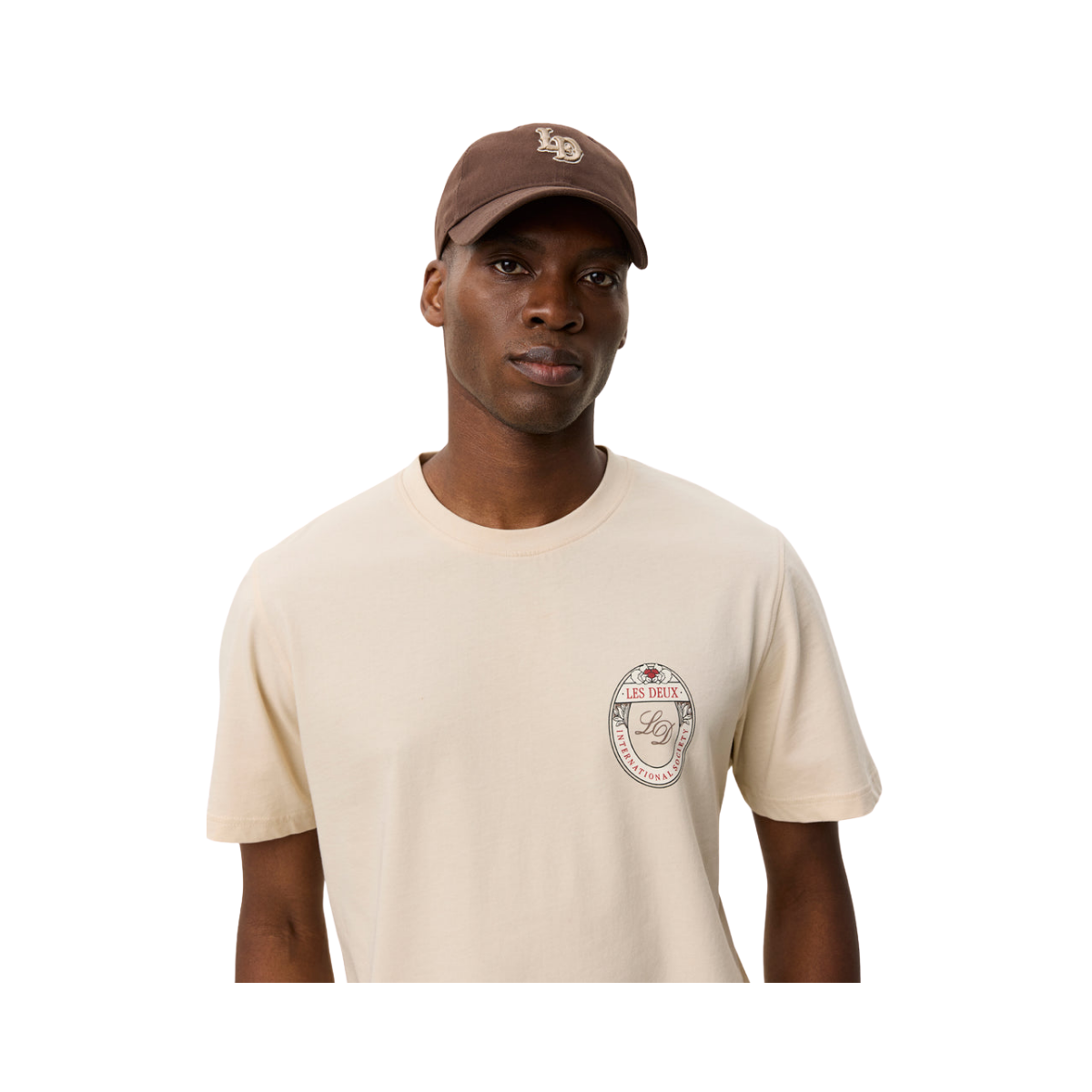 Brady Emblem T-Shirt - Oyster Gray White