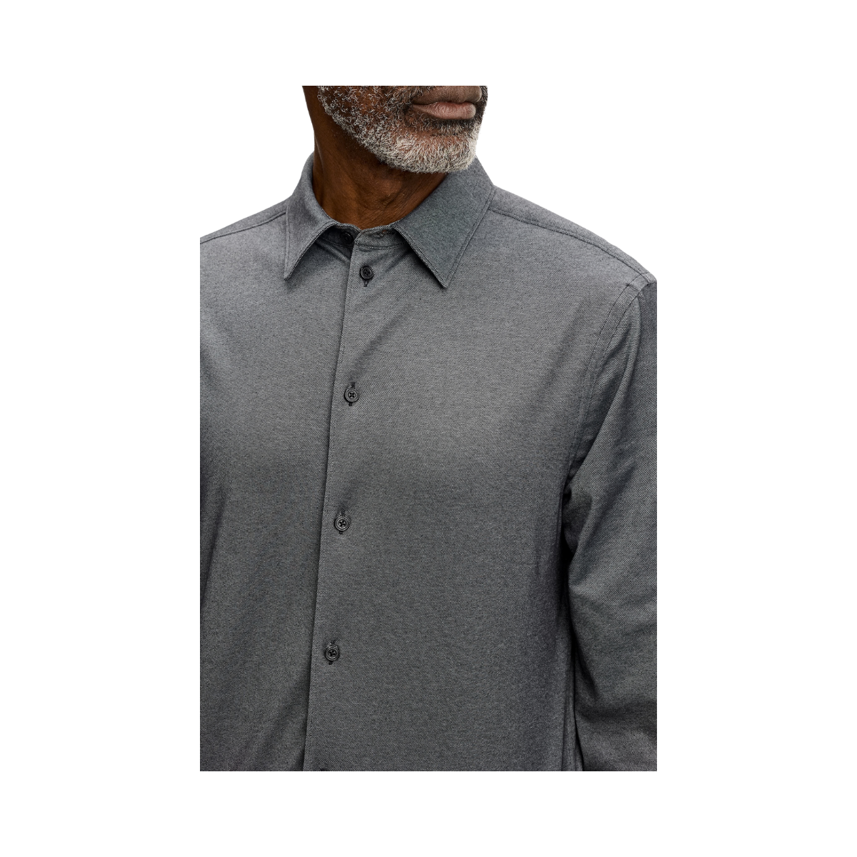 Marlon Pique Jersey Shirt - Black