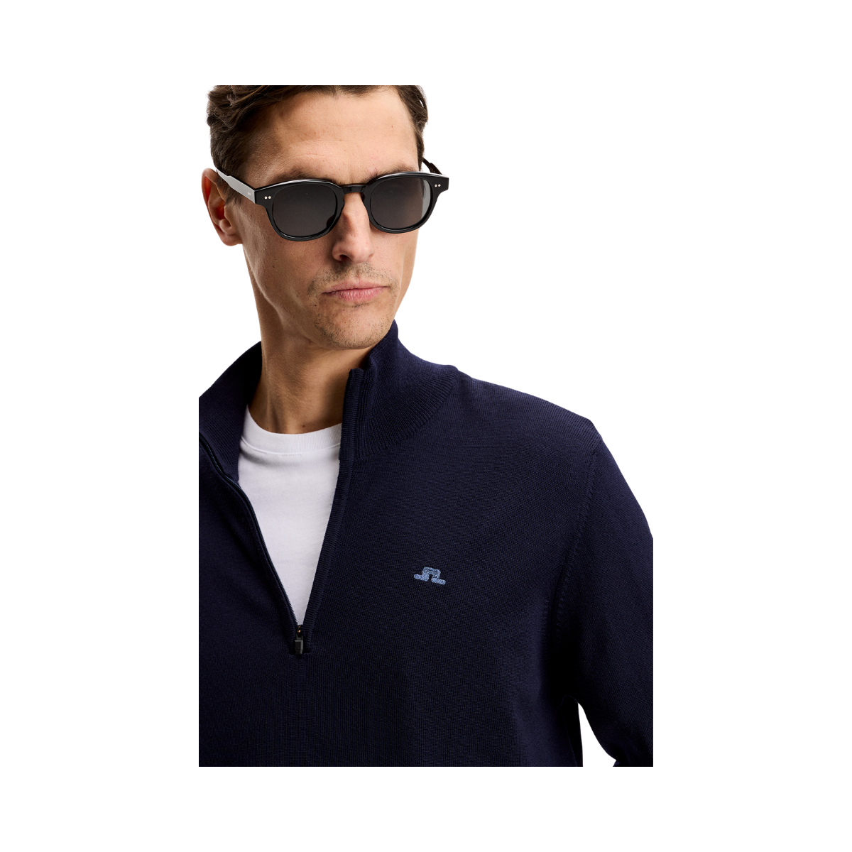 Kiyan Quarter Zip Sweater - 6855 JL Navy