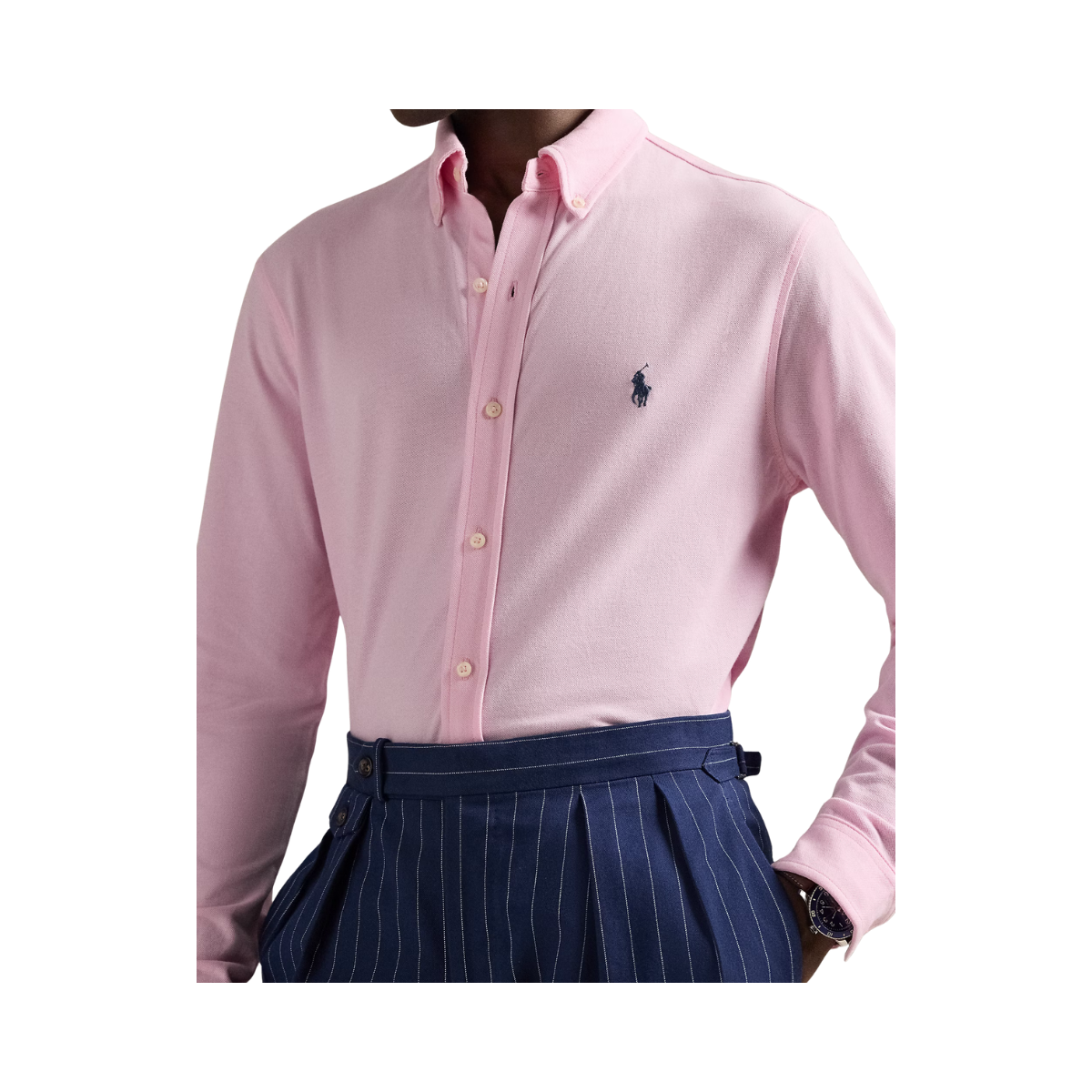 Featherweight Mesh Oxford Shirt - Carmel Pink