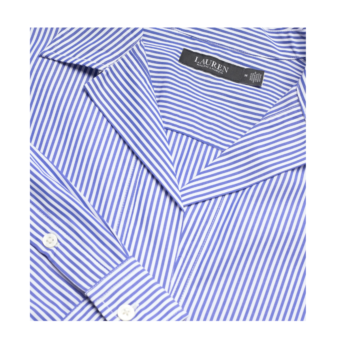 Woven Sport Shirt - Blue/White