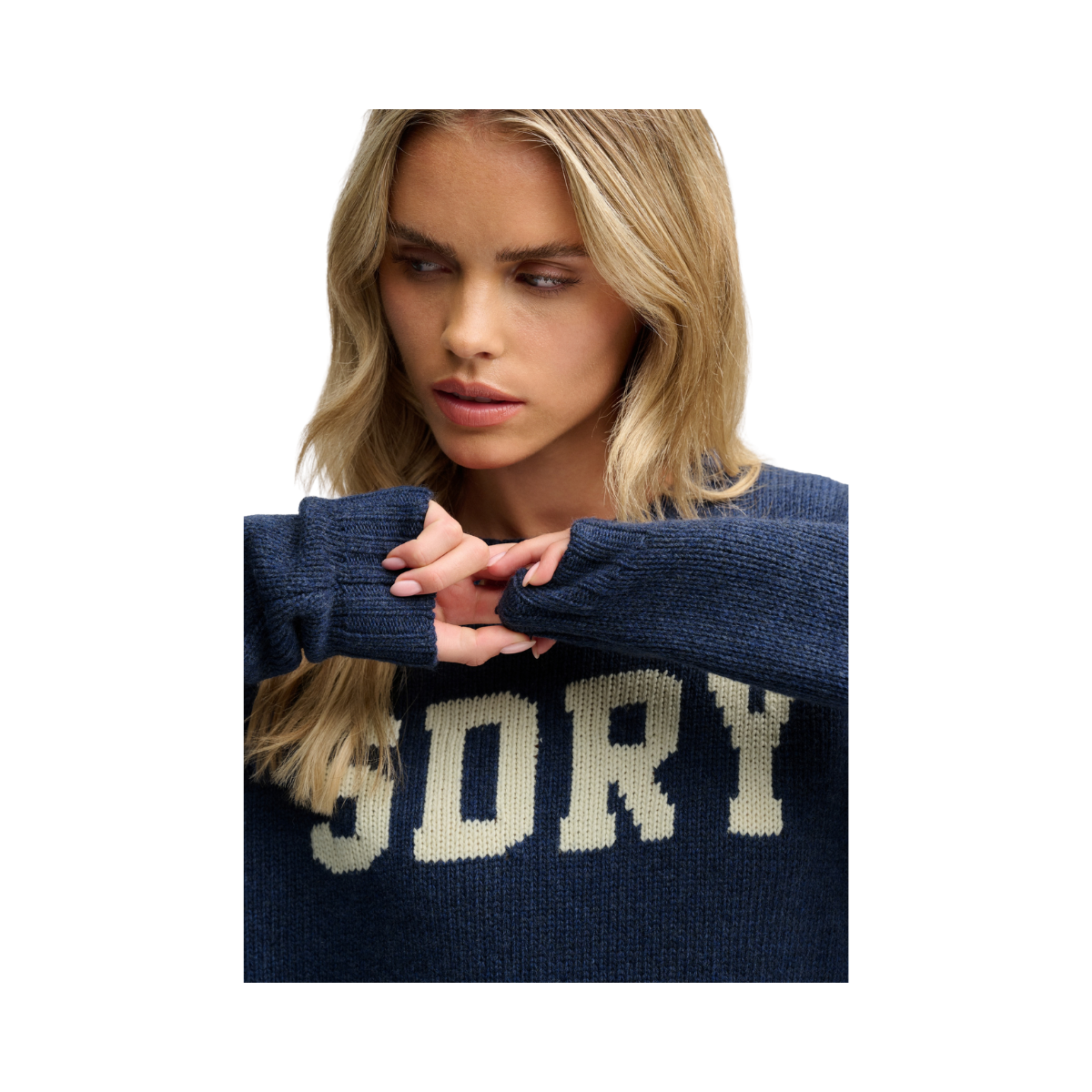 Heritage Intarsia Knit Jumper - 98T Eclipse Navy
