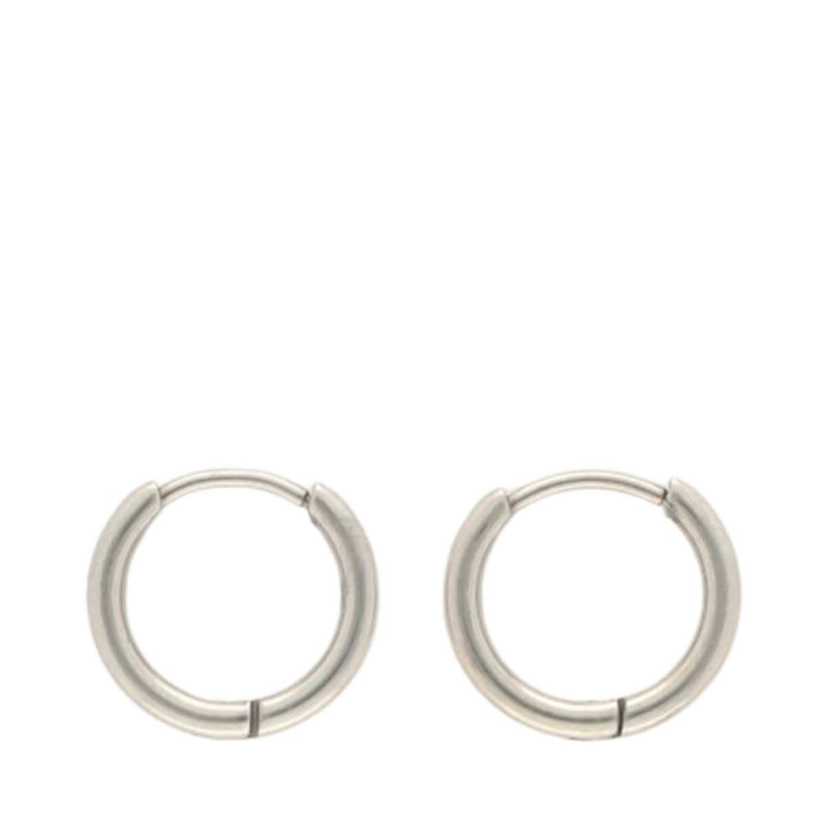 Earrings Basic - 0.9 Cm - Silver