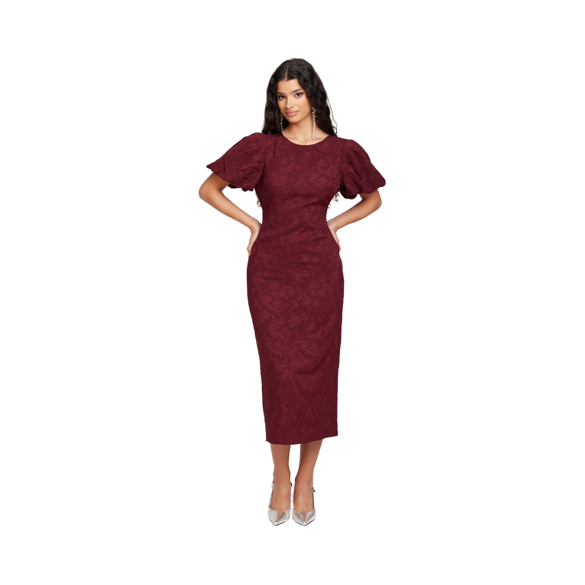 Liz Long Dress - Burgundy