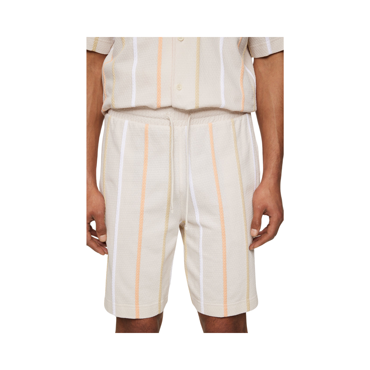 Simon Stripe Shorts - Moonbeam