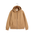 SHIELD ZIP HOODIE - Beige