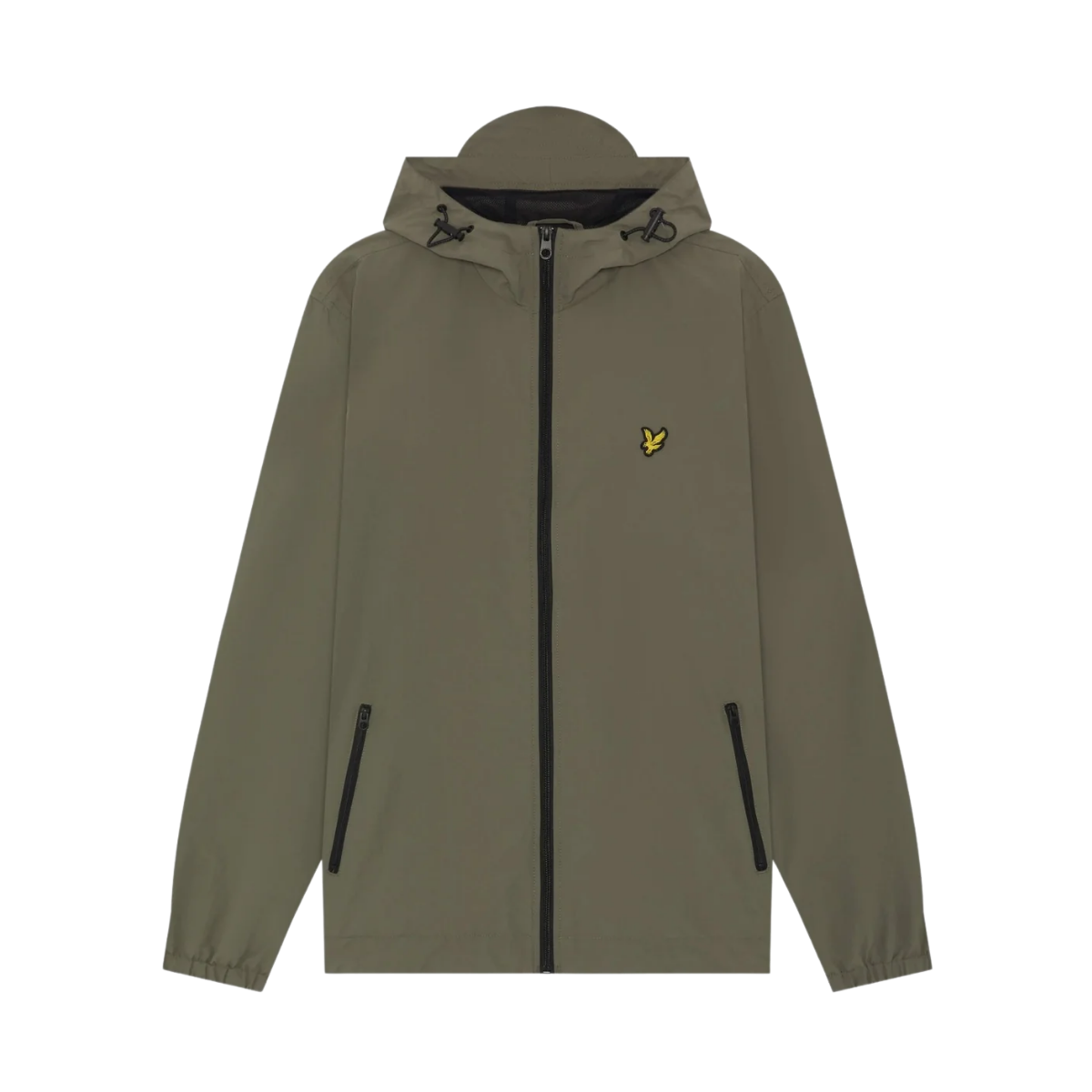 Contrast Hooded Jacket - Khaki Ash